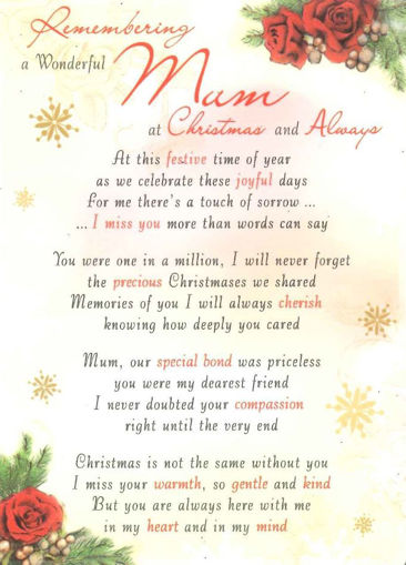 Picture of REMEMBERING MUM AT CHRISTMAS CARD